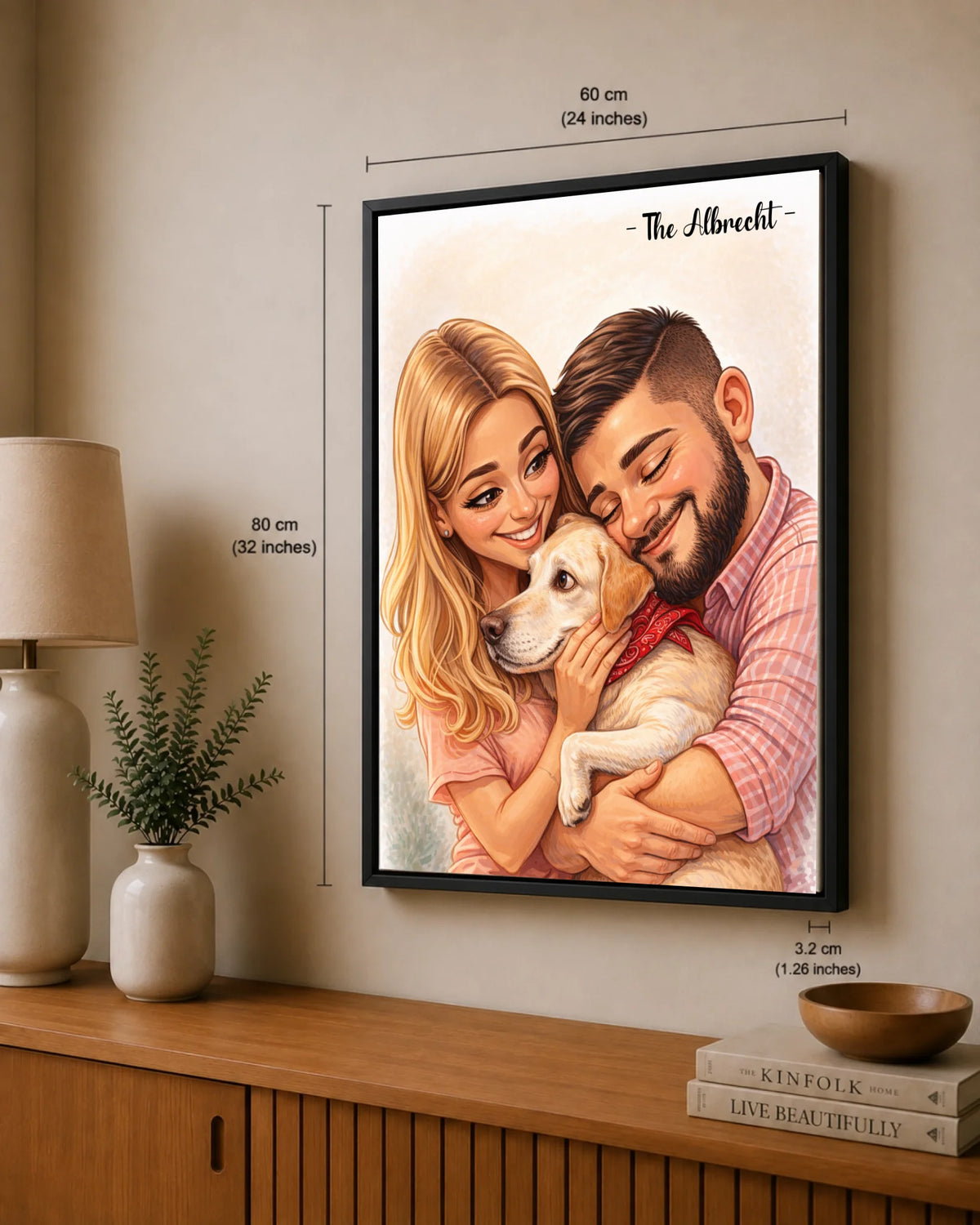 Familienporträt im Cartoon-Stil nach Foto, Ansicht 26