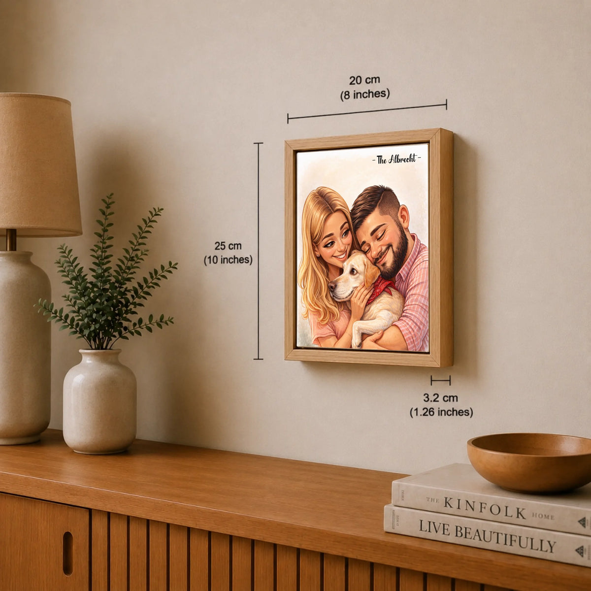 Familienporträt im Cartoon-Stil nach Foto, Ansicht 25