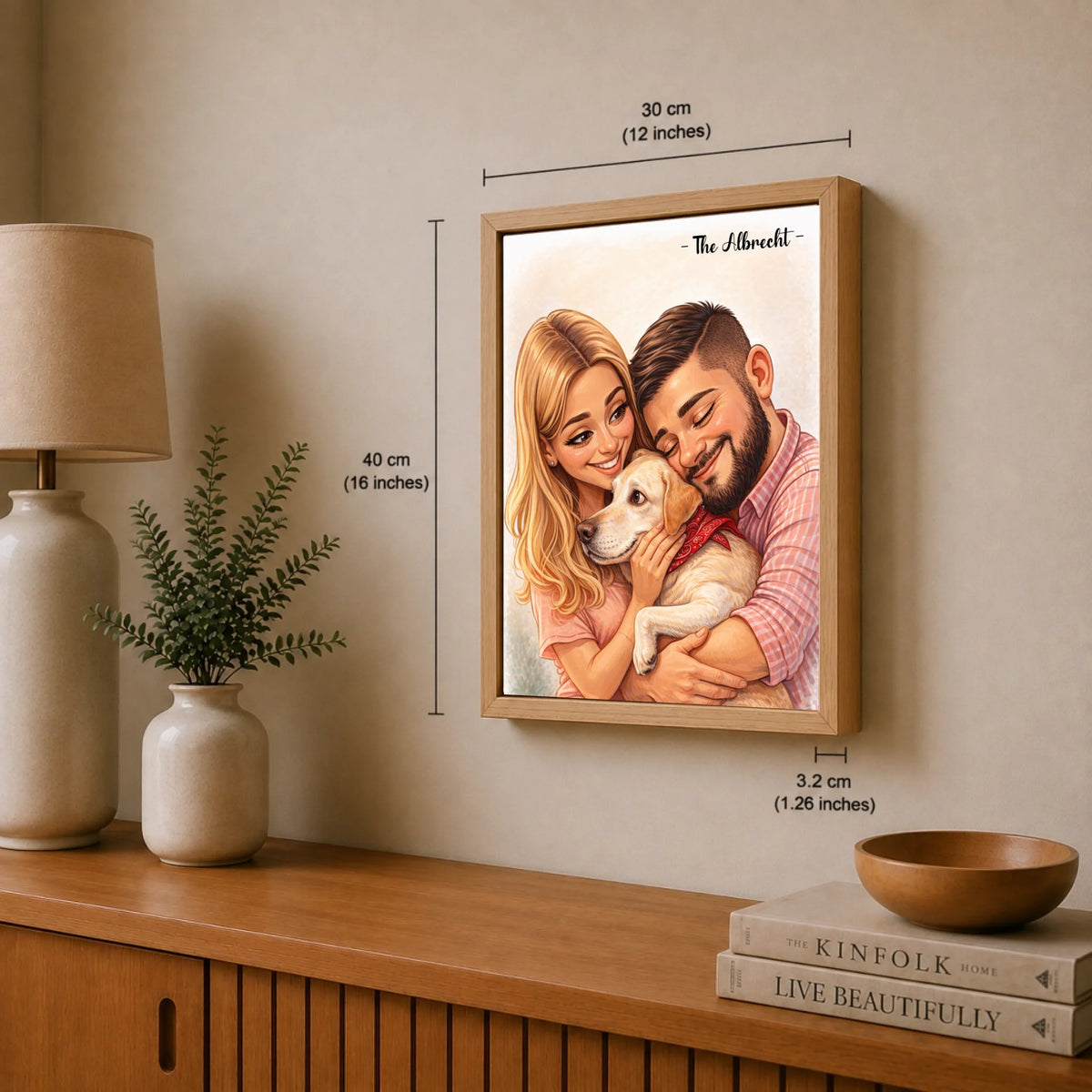 Familienporträt im Cartoon-Stil nach Foto, Ansicht 27
