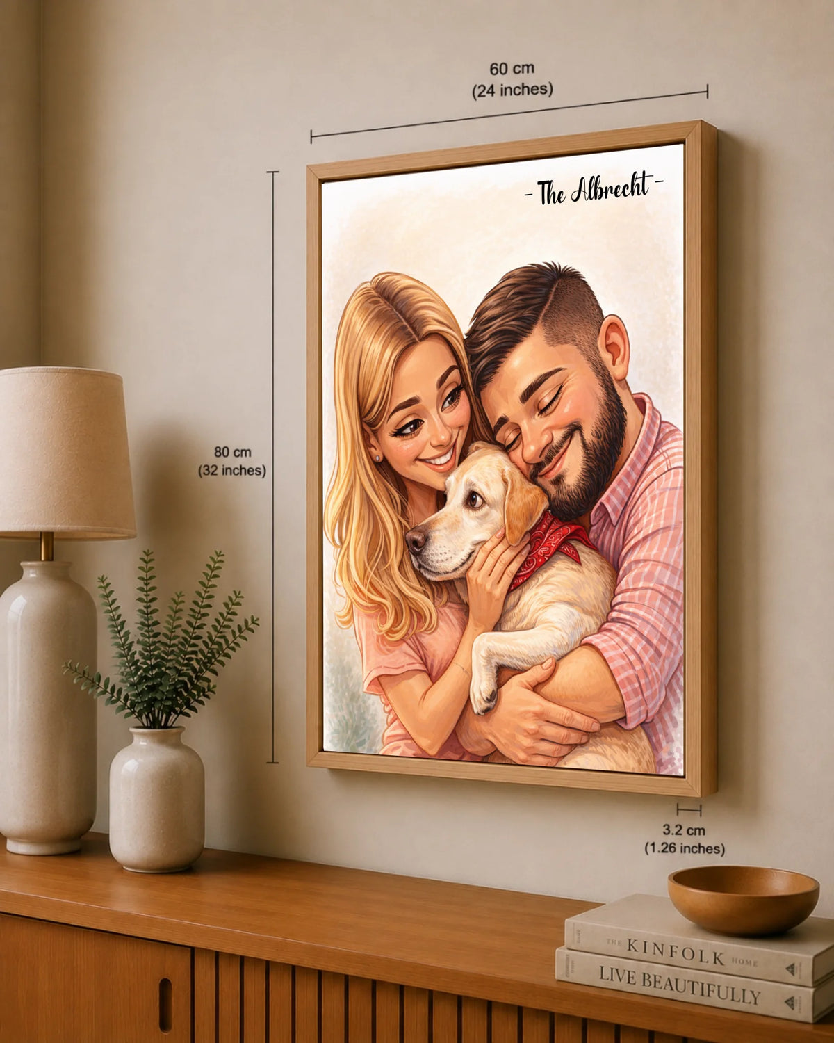 Familienporträt im Cartoon-Stil nach Foto, Ansicht 30