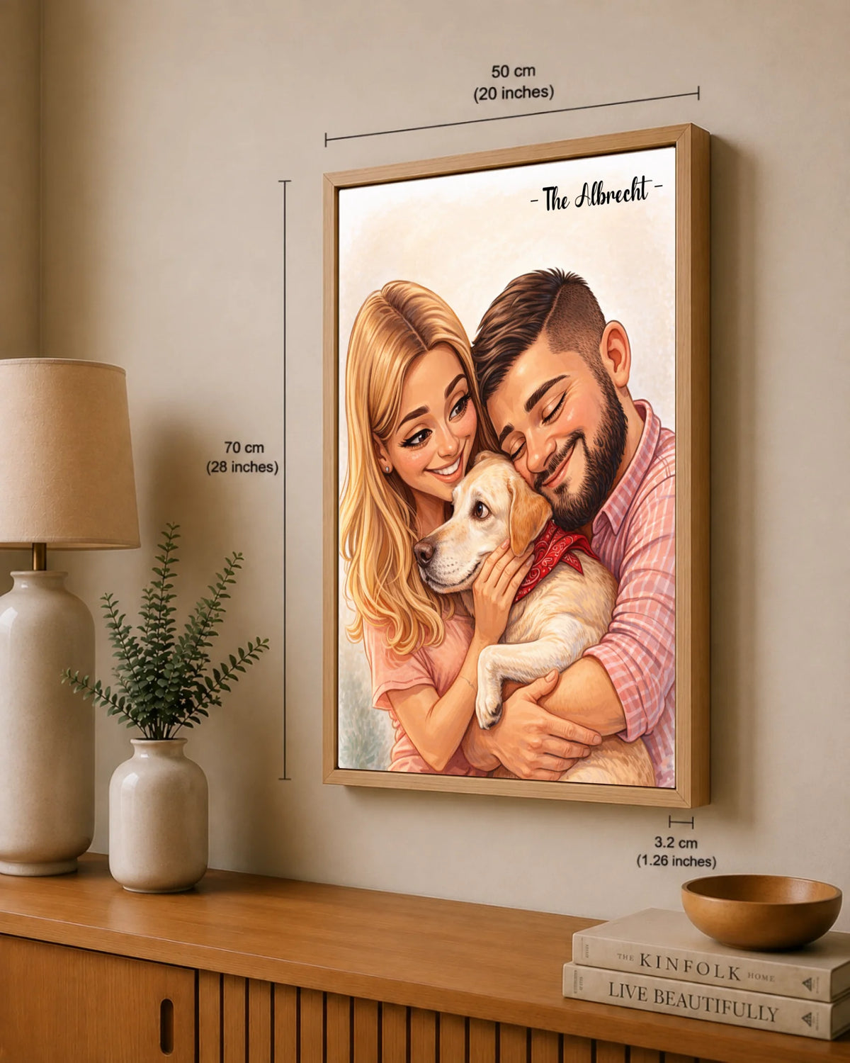 Familienporträt im Cartoon-Stil nach Foto, Ansicht 29