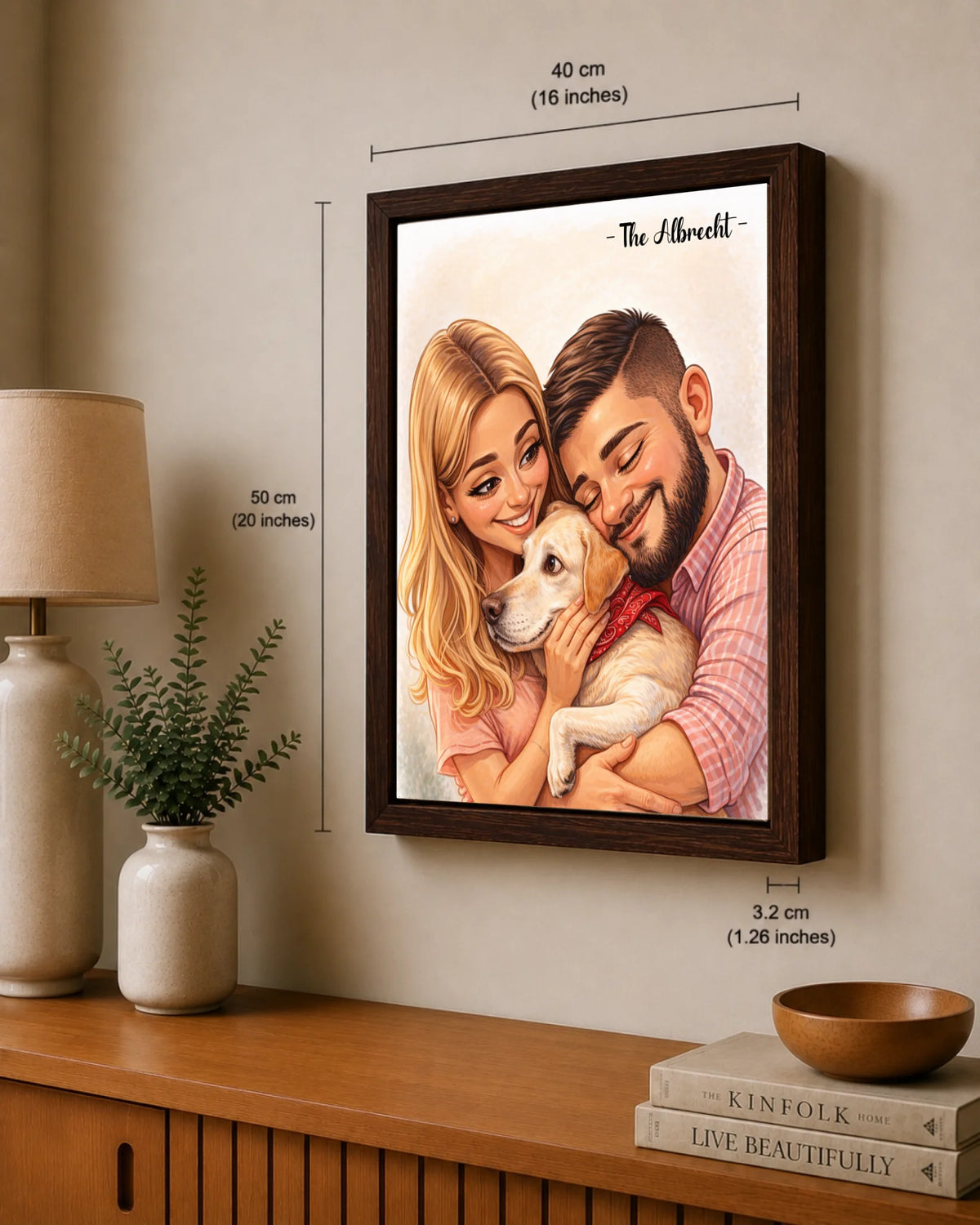 Familienporträt im Cartoon-Stil nach Foto, Ansicht 33