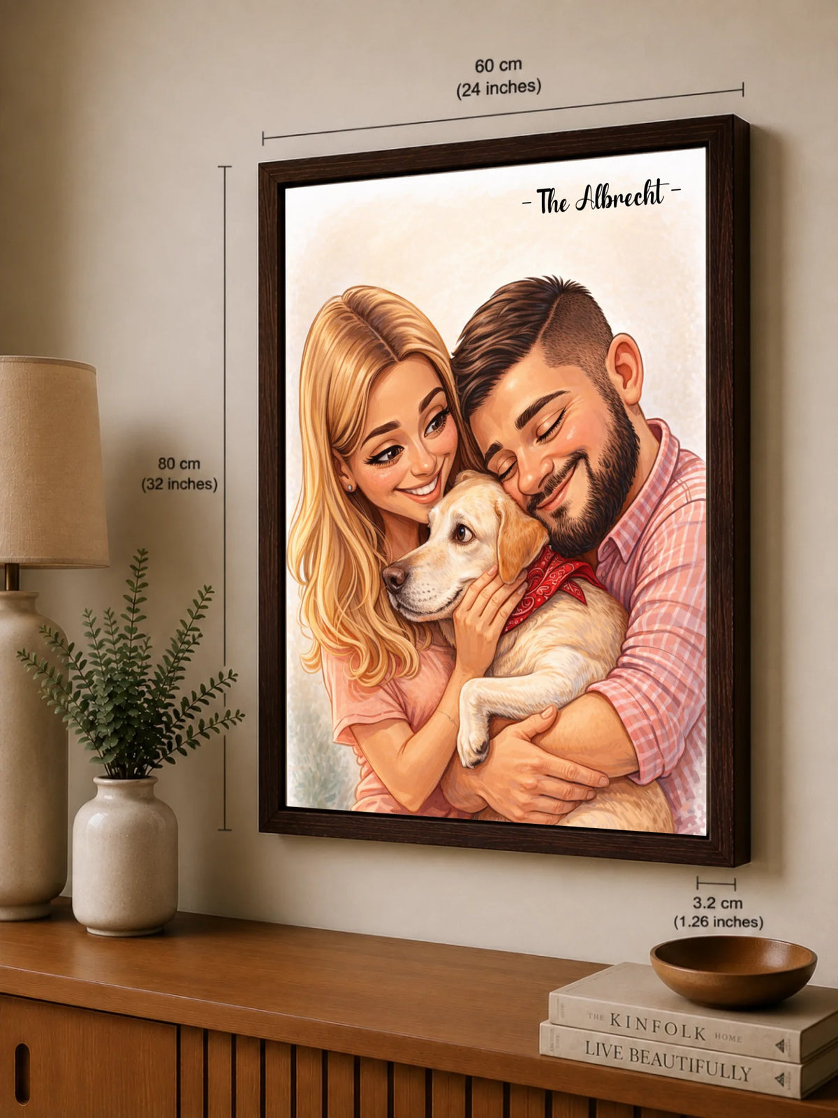 Familienporträt im Cartoon-Stil nach Foto, Ansicht 35