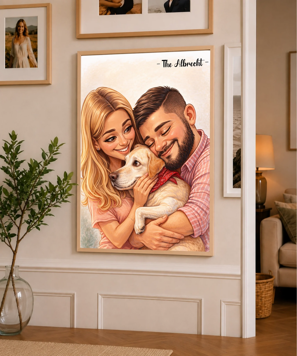 Familienporträt im Cartoon-Stil nach Foto, Ansicht 14