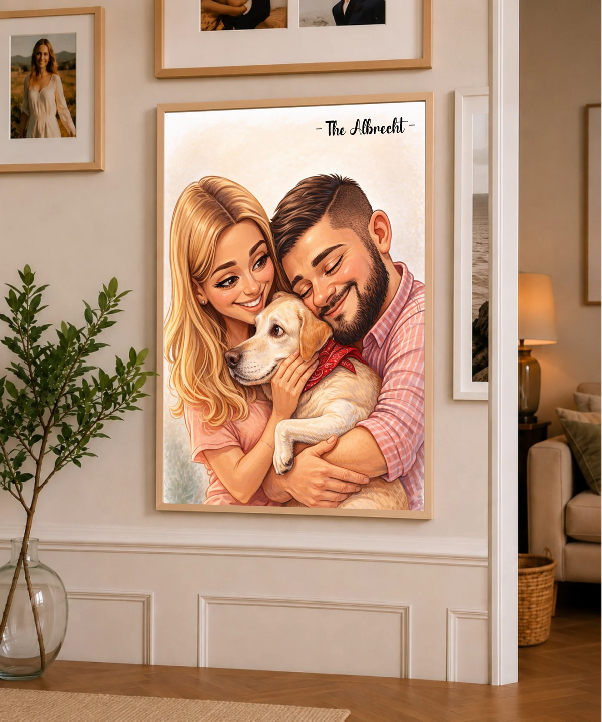 Familienporträt im Cartoon-Stil nach Foto, Ansicht 15