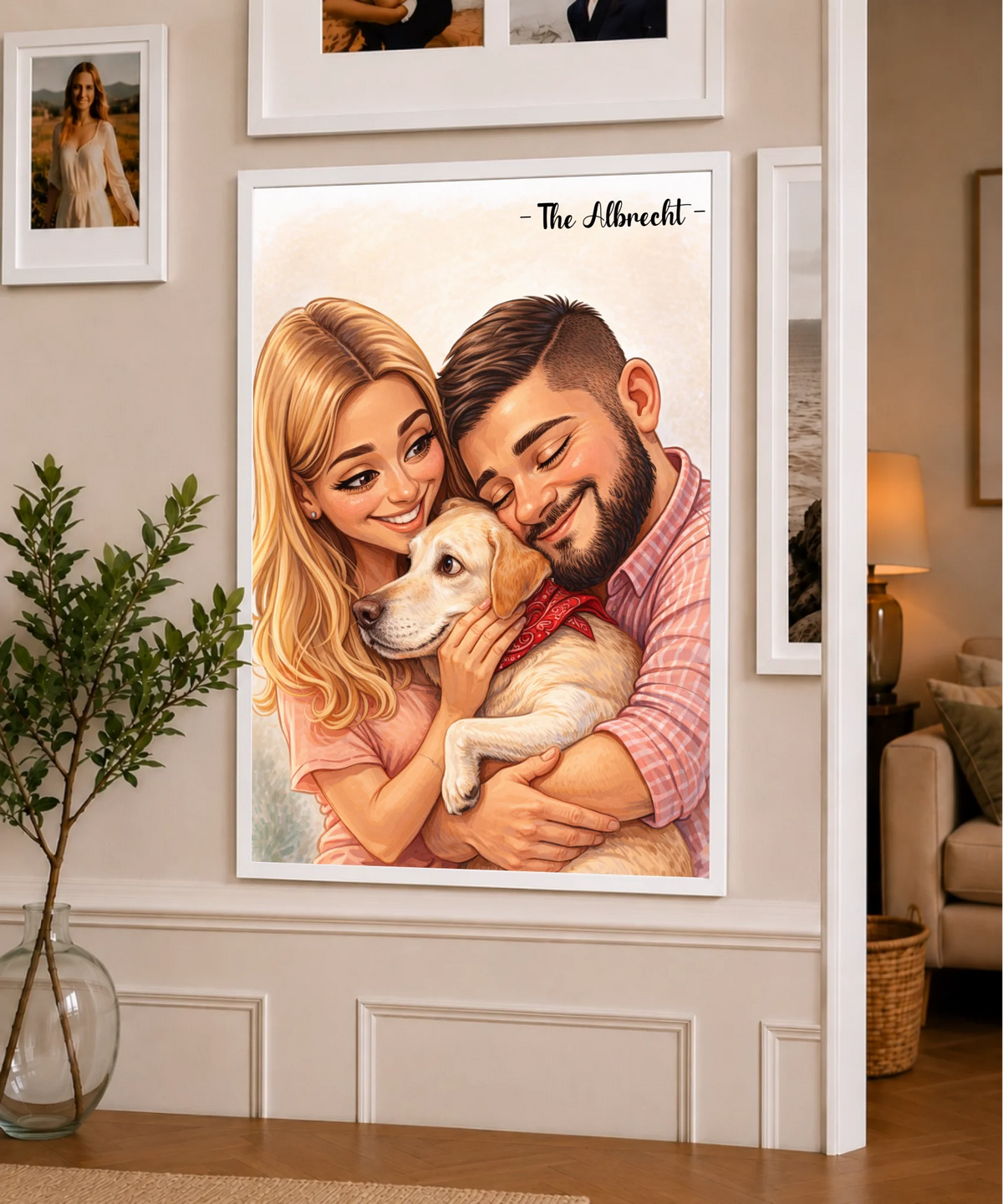 Familienporträt im Cartoon-Stil nach Foto, Ansicht 19