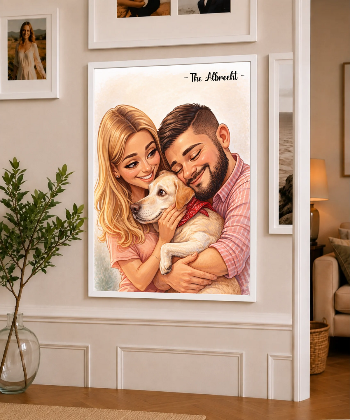 Familienporträt im Cartoon-Stil nach Foto, Ansicht 20