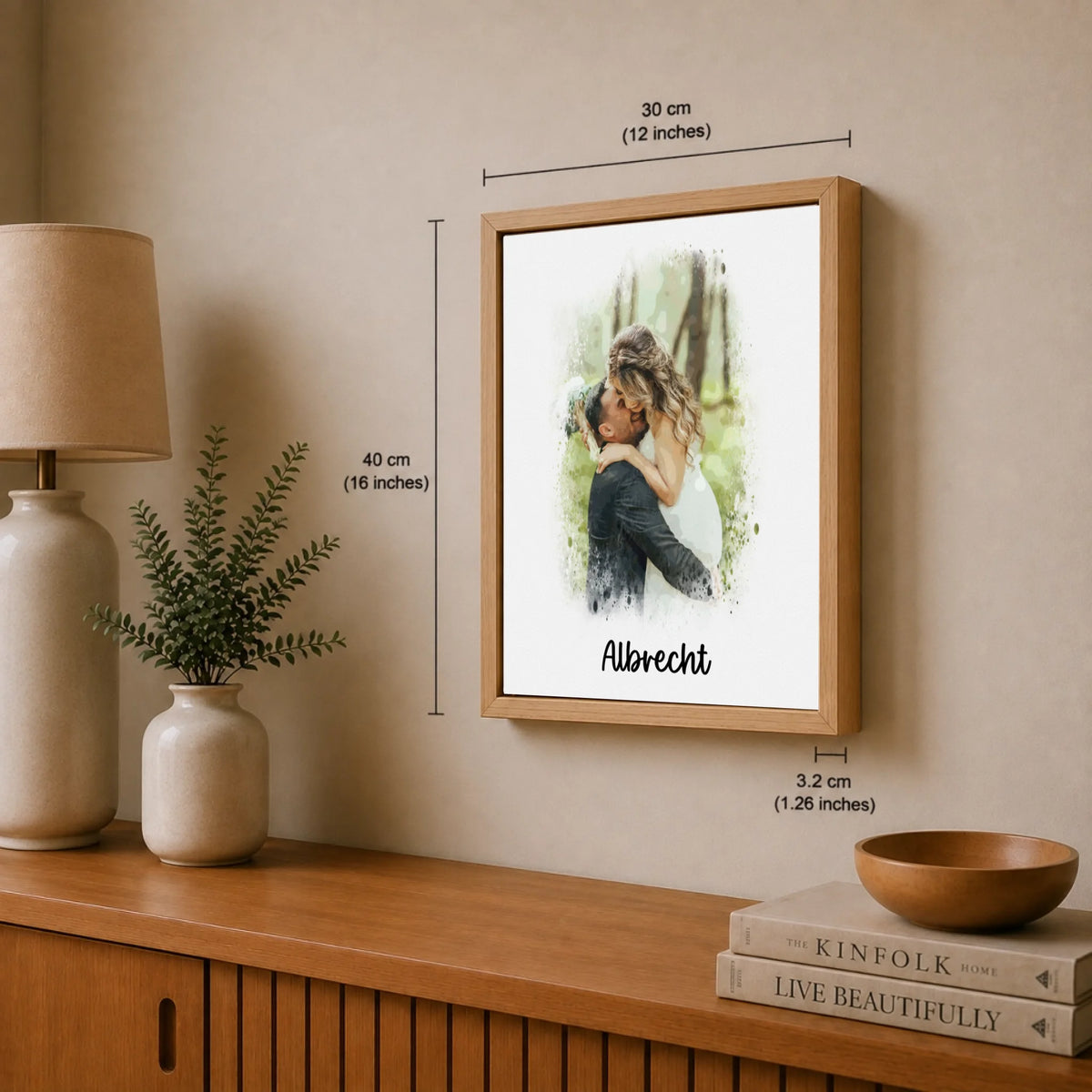 Familien-Aquarellporträt nach Foto, Ansicht 27