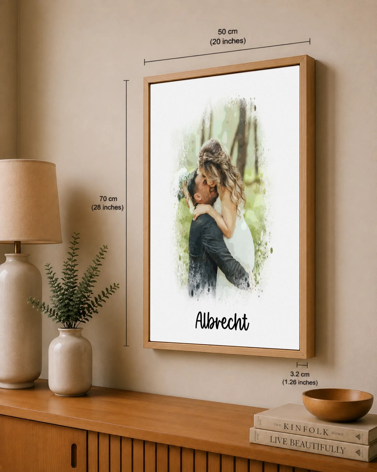 Familien-Aquarellporträt nach Foto, Ansicht 29