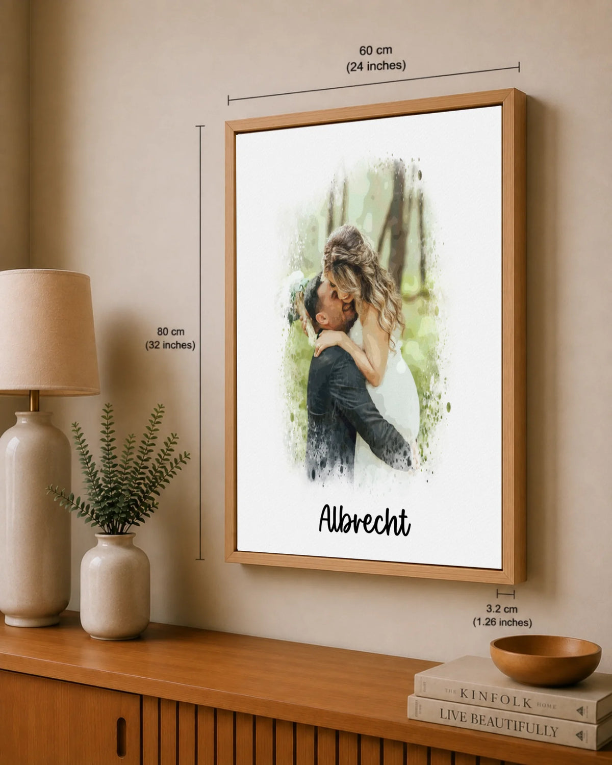 Familien-Aquarellporträt nach Foto, Ansicht 30