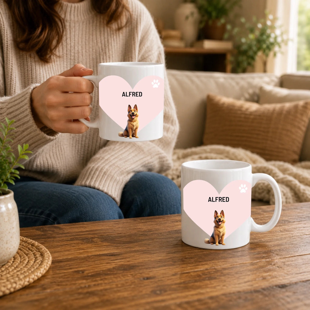 Personalisierte Haustierporträt-Tasse, Ansicht 3
