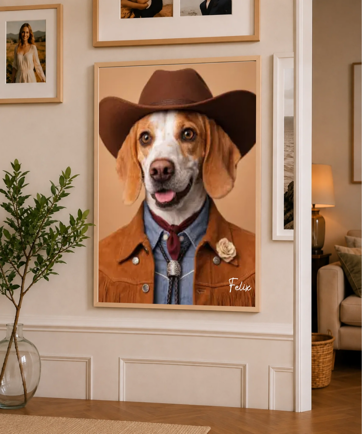 Cowboy-Haustierporträt, Ansicht 14