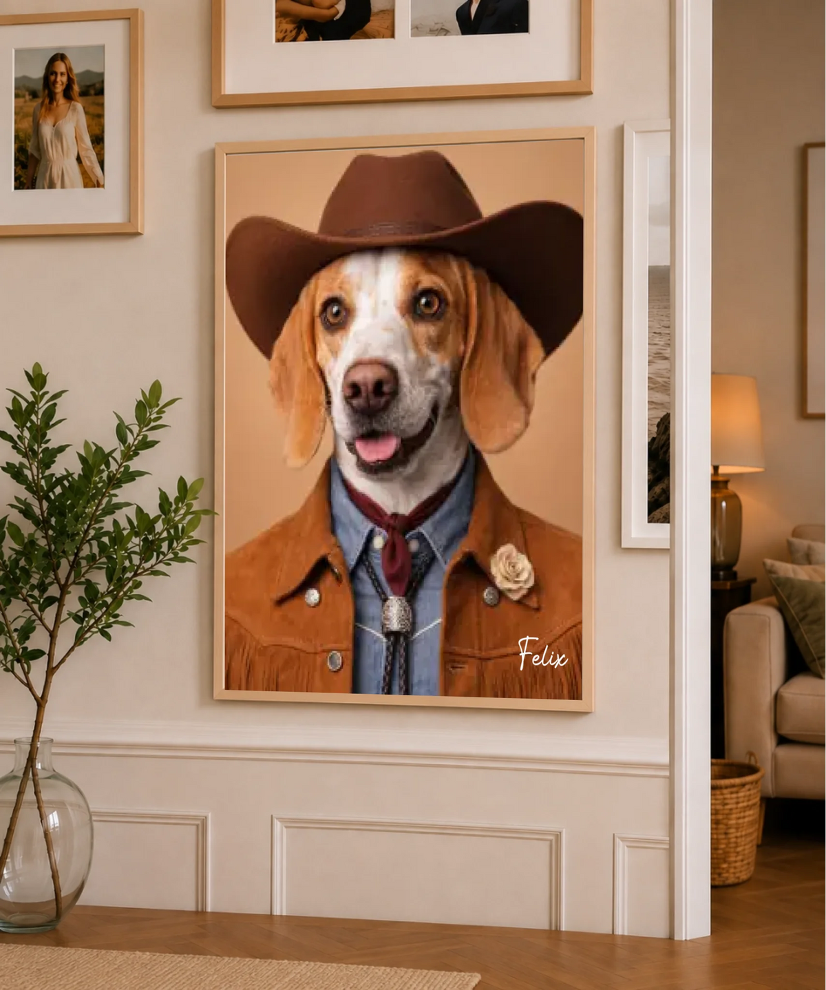 Cowboy-Haustierporträt, Ansicht 15