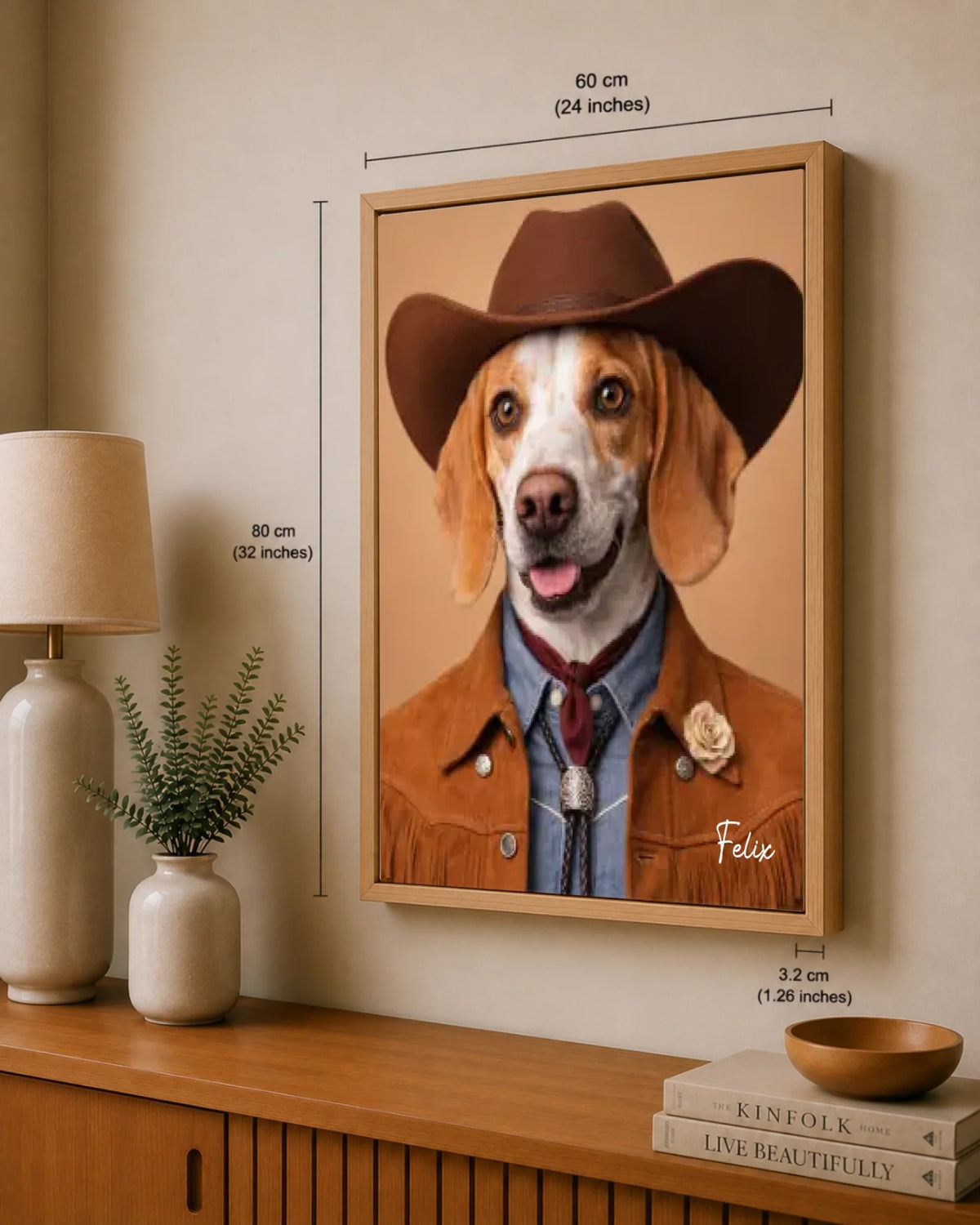 Cowboy-Haustierporträt, Ansicht 31