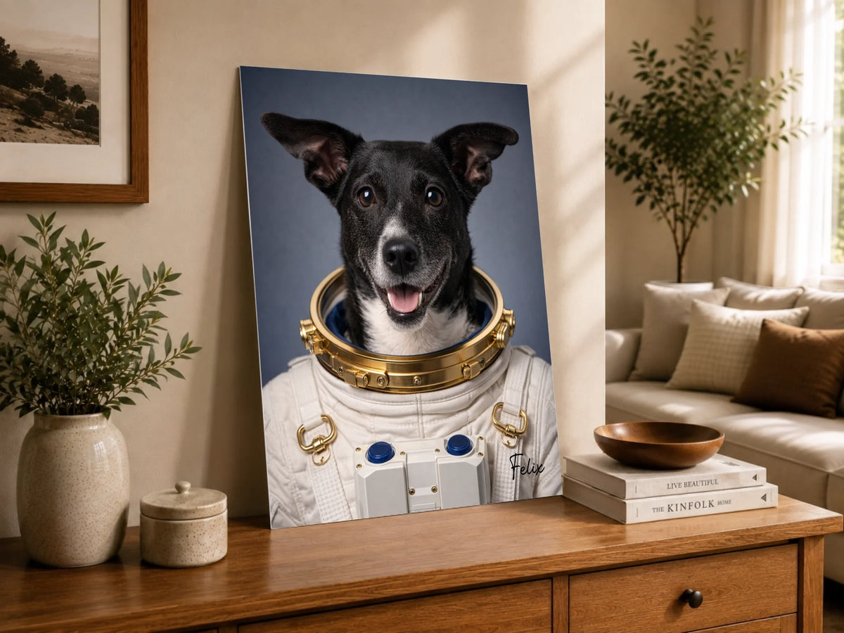 Astronauten-Haustierporträt, Ansicht 2