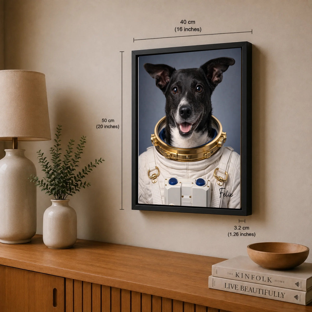 Astronauten-Haustierporträt, Ansicht 24