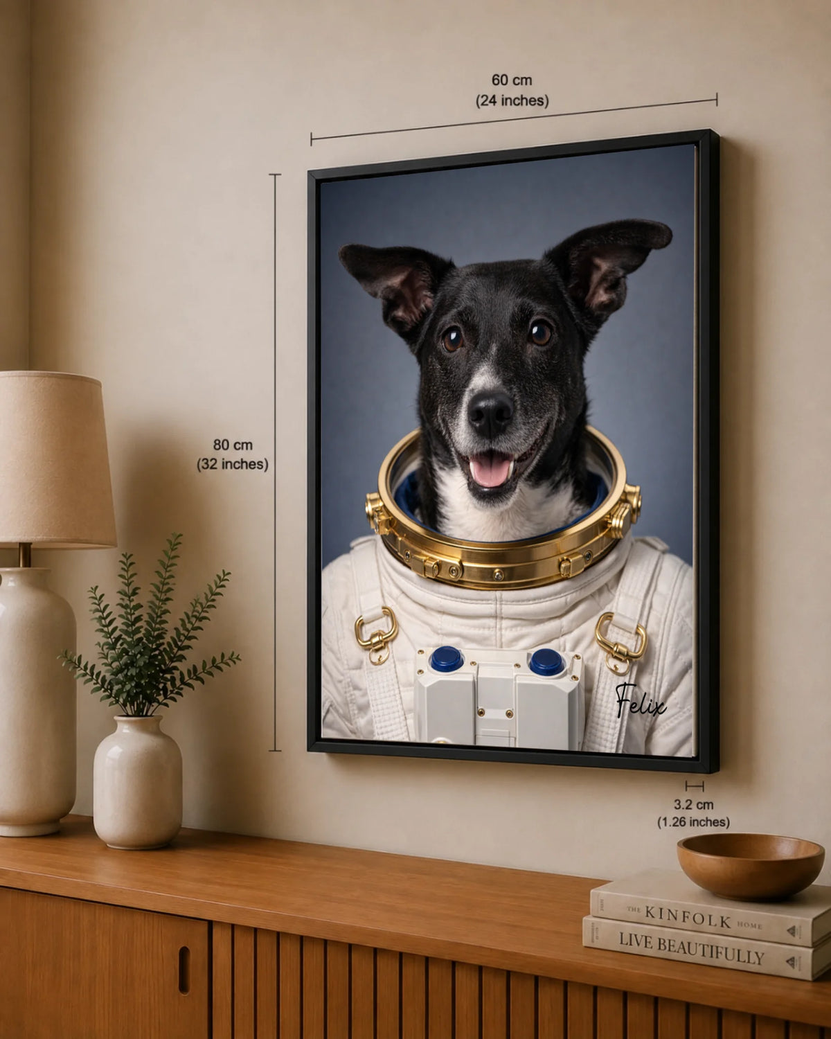 Astronauten-Haustierporträt, Ansicht 26
