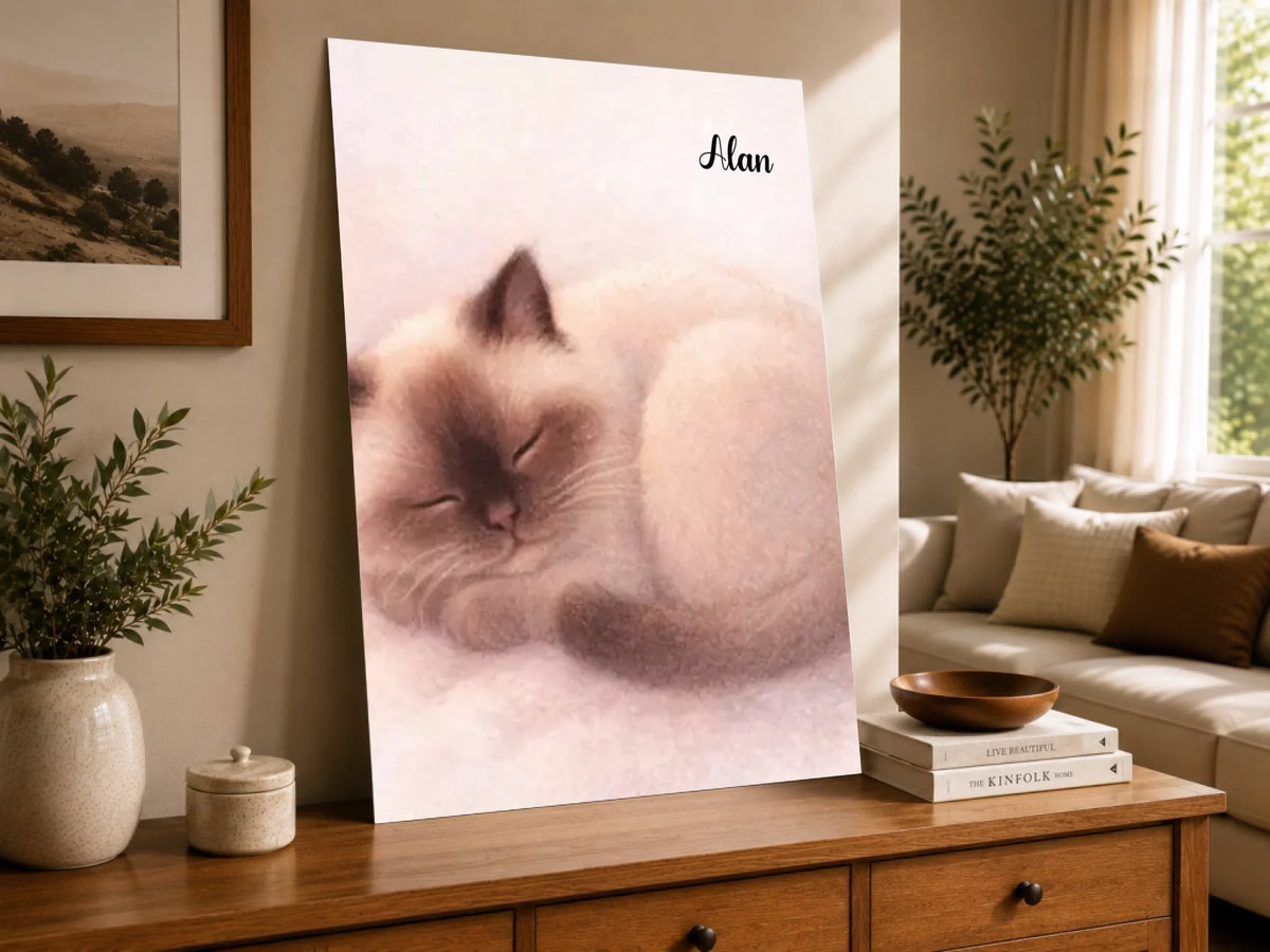 Gemütliche Katzen-Schlafillustration, Ansicht 4
