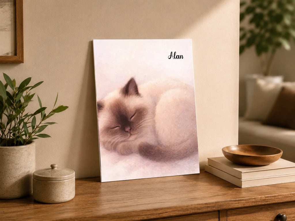 Gemütliche Katzen-Schlafillustration, Ansicht 5