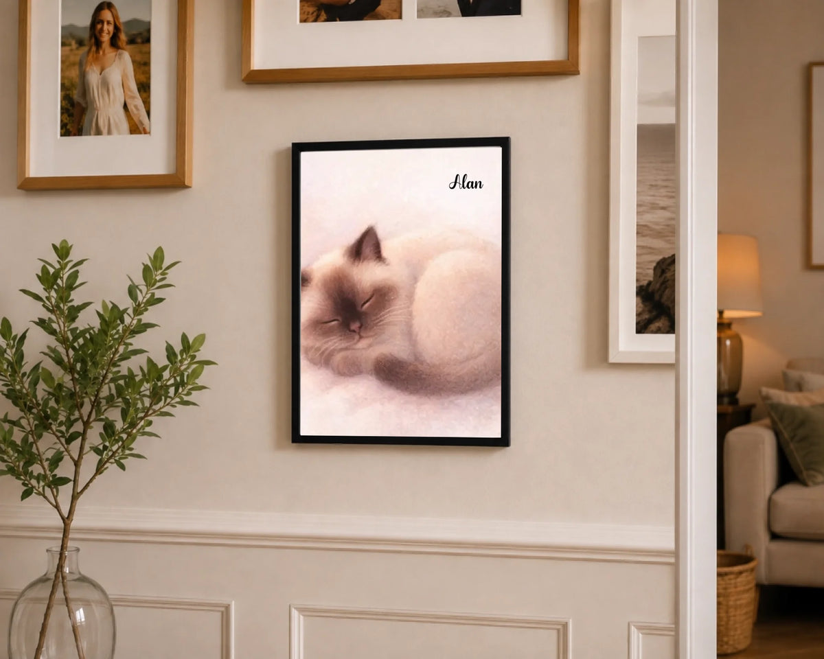Gemütliche Katzen-Schlafillustration, Ansicht 8