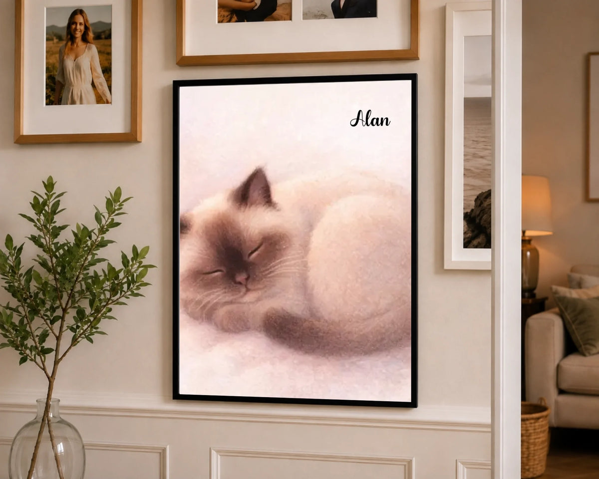Gemütliche Katzen-Schlafillustration, Ansicht 11