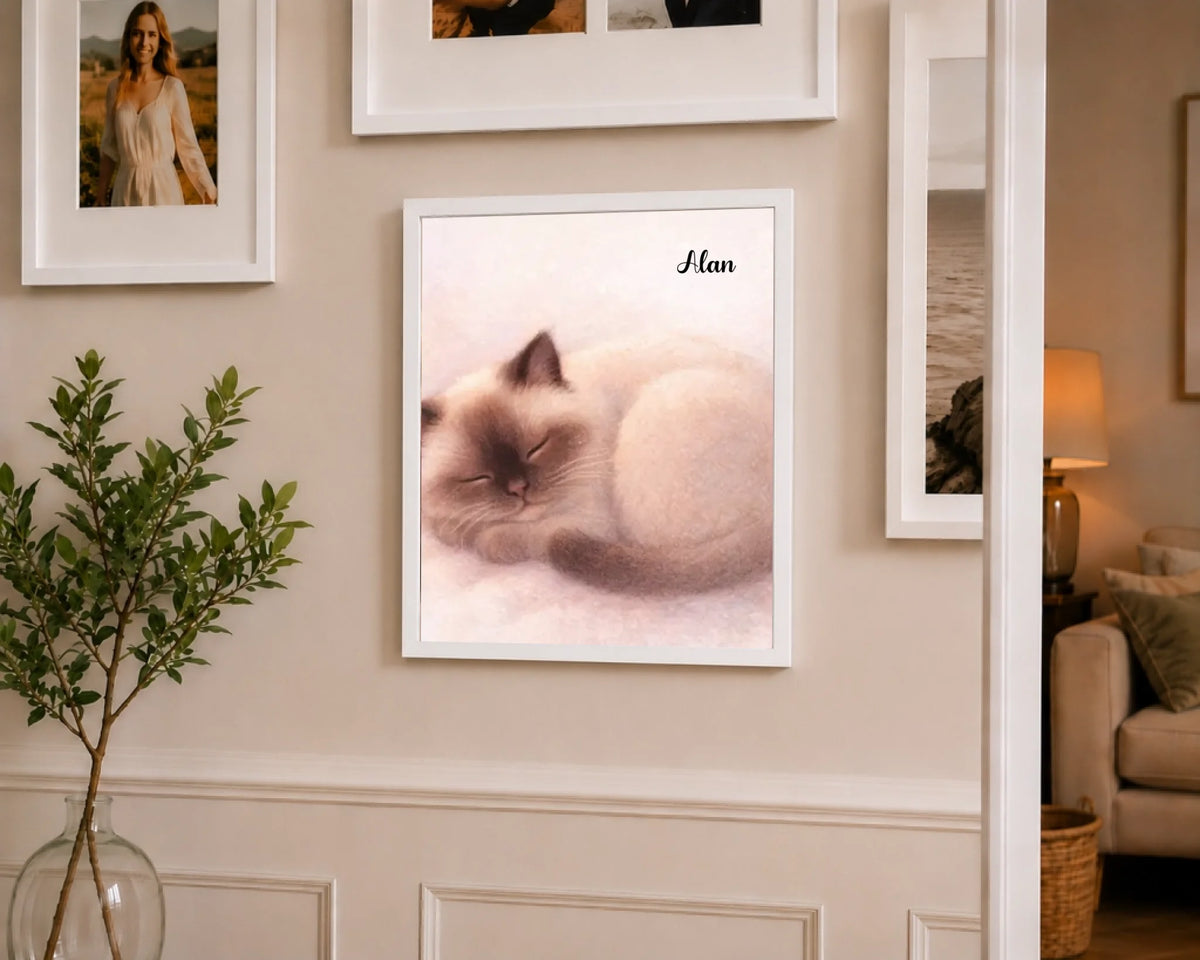 Gemütliche Katzen-Schlafillustration, Ansicht 18
