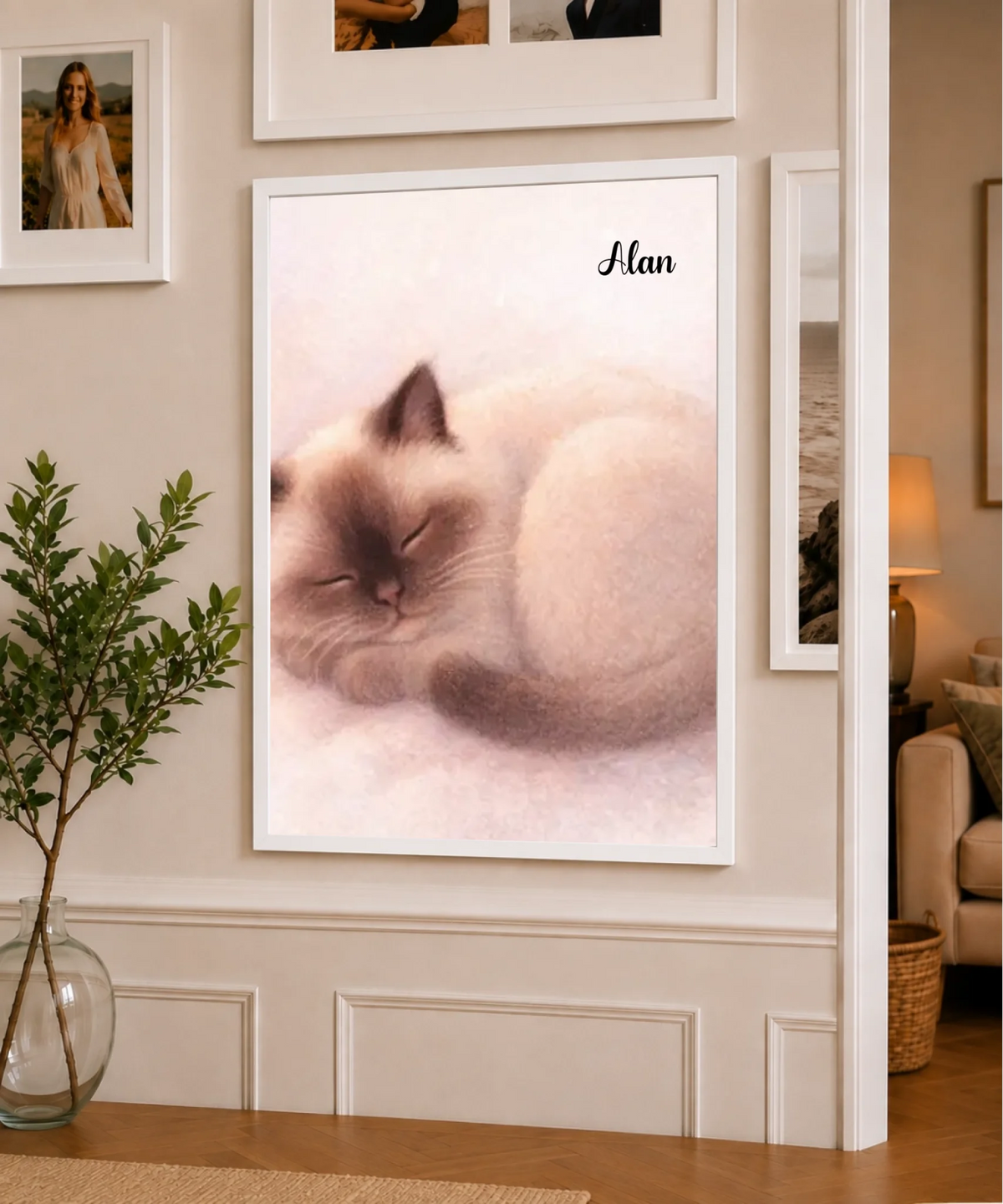 Gemütliche Katzen-Schlafillustration, Ansicht 20