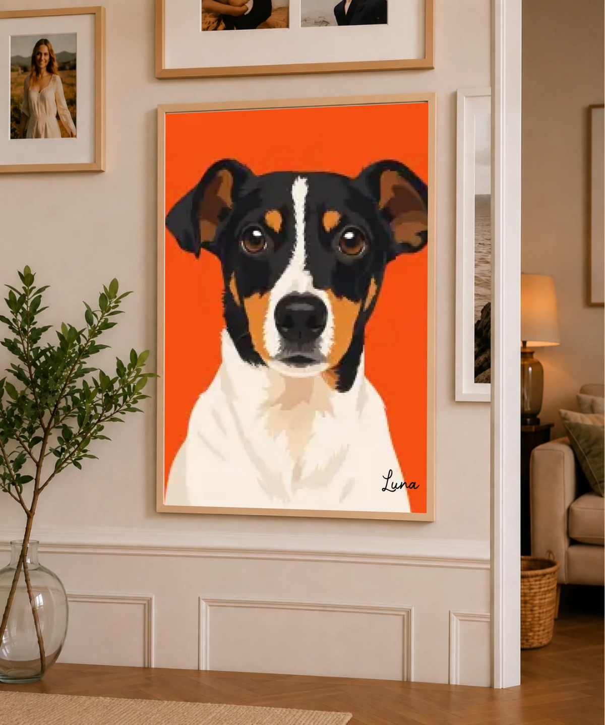 Modernes Pop Art Haustierporträt, Ansicht 14