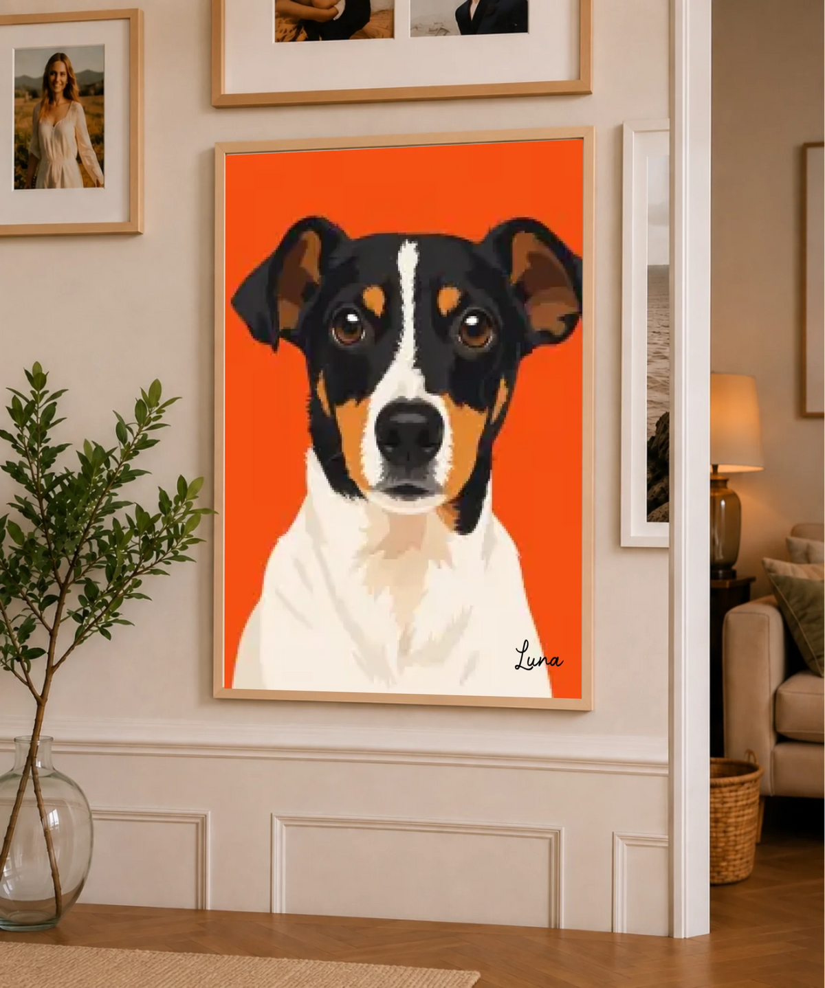 Modernes Pop Art Haustierporträt, Ansicht 15