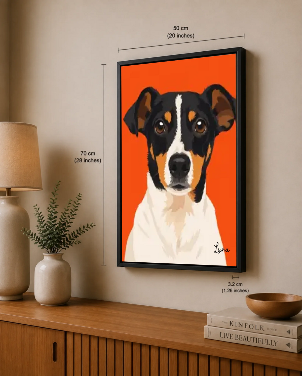 Modernes Pop Art Haustierporträt, Ansicht 23