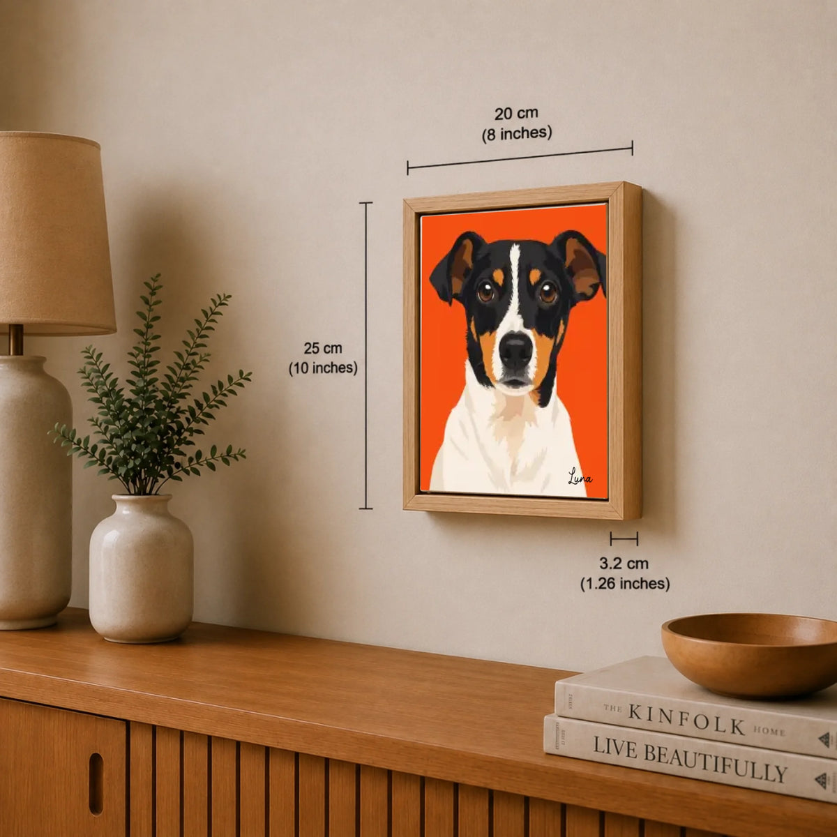 Modernes Pop Art Haustierporträt, Ansicht 25